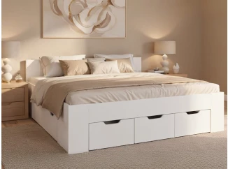 Posteľ Astral 140x200 cm, biela