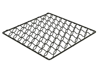 Kuchynská podložka 18x18 cm, čierna