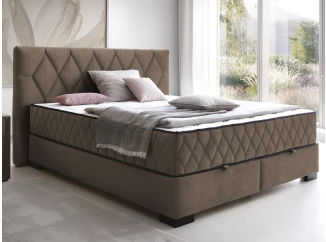 Posteľ Reve 160x200 cm, svetlo hnedá látka