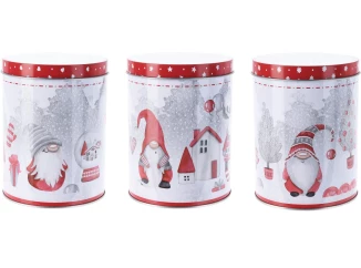 Sada dóz na potraviny (3 ks) Vianočný škriatkovia