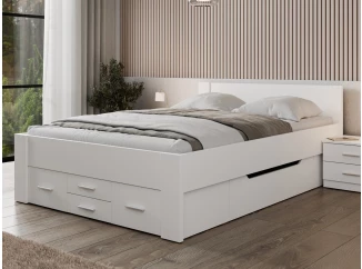 Postel Iwetta 140x200 cm, biela