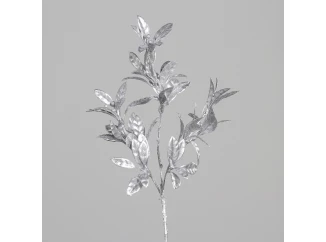 Vianočná vetvička 67 cm, strieborná