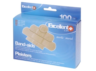 Náplasti (100 ks) 4 veľkosti, vodeodolné