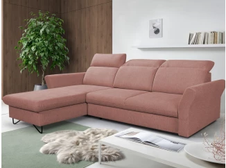 Rohová sedacia súprava Star, staroružová látka