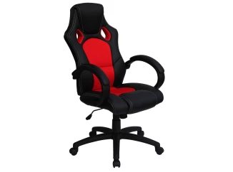 Kancelárske kreslo Leon, čierne/červené