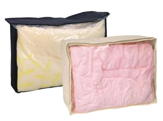 Vak pod posteľ (1 ks) 80x60x25 cm, béžový/čierny