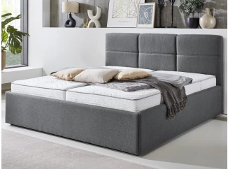 Posteľ Domango 180x200 cm, stredne šedá látka