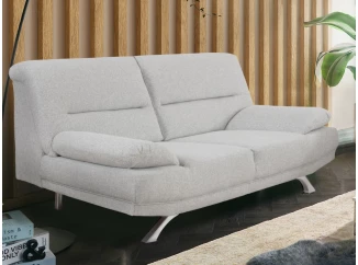 Dvojsedák Bruno, šedo-biela tkanina