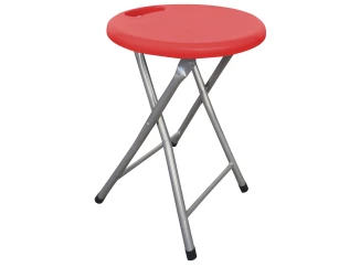 Skladacia stolička Livia, červená