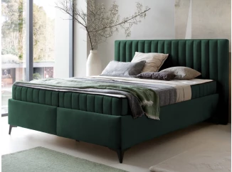 Posteľ Joy 180x200 cm, tmavo zelená látka