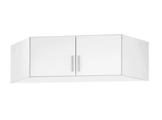 Rohový skriňový nadstavec Celle, biely