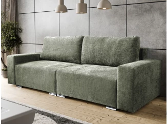 Rozkladacia pohovka Anafi, machovo - zelená látka