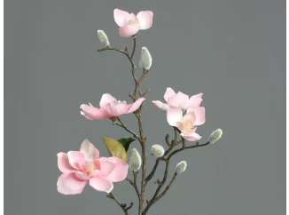 Umelá kvetina Magnólia 64 cm, ružová