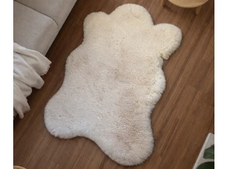 Umelá kožušina Rabbit Deluxe 60x90 cm, krémová