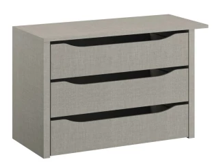 Vnútorný  3-zásuvkový element do šatníkovej skrine šírka 88 cm