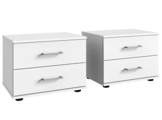 Set nočných stolíkov (2 ks) Cheep, biele