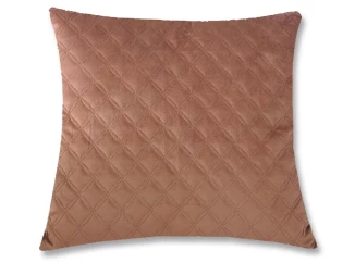 Dekoračný vankúš Christene 45x45 cm, hnedý s kosoštvorcami