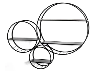 Závesný policový regál Kirklees 90x73cm