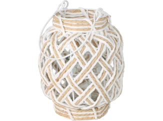 Lampáš 16x20 cm, biela prírodná