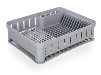 Odkvapkávač na riad myKitchen 40x31 cm, šedý