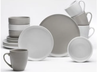 Jedálenský servis (16 dielov) Stockholm, piesková/taupe