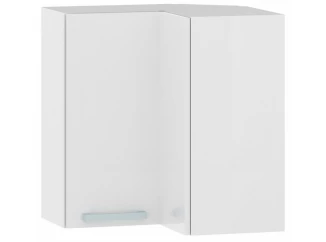 Horná rohová kuchynská skrinka One EH65RL, biely lesk, šírka 65 cm