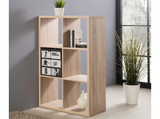 Regál Max, 3x2 priehradky, dub sonoma