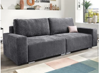 Rozkladacia pohovka Anafi, tmavo šedá látka