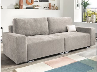 Rozkladacia pohovka Anafi, šedo-béžová látka