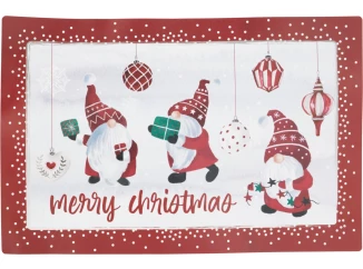 Servírovacia tácka Vianočné škriatkovia, Merry Christmas