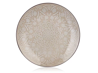 Plytký tanier Shape 27 cm, krajkový vzor