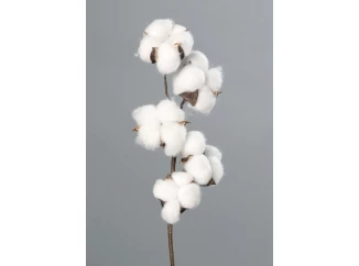 Umelá kvetina Bavlník 49 cm, biela
