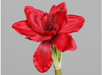 Umelá kvetina Vianočný amarylis 30 cm, červená