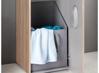 Sada 2x kôš na prádlo Multiraum, šedá