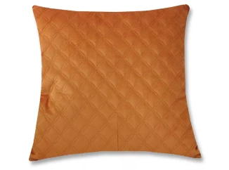 Dekoračný vankúš Christene 45x45 cm, oranžový s kosoštvorcami