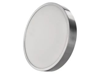 Stropné/nástenné LED osvetlenie Nexxo 30 cm, brúsený nikel, okrúhle