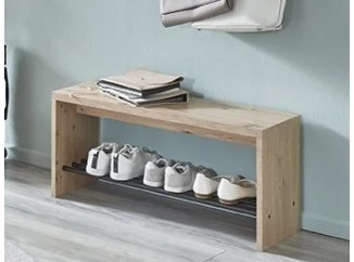 Predsieňová lavia s priehradkou na topánky Parma, dub