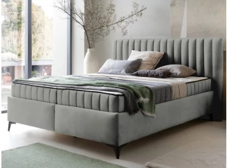 Posteľ Joy 180x200 cm,svetlo šedá látka