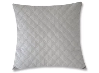 Dekoračný vankúš Christene 45x45 cm, svetlo šedý s kosoštvorcami
