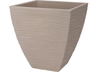 Kvetináč Sandy 40x42 cm, rebrovaný pieskový