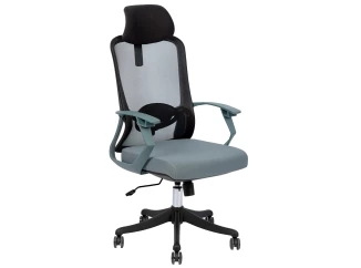 Kancelárska stolička Sindibad, čierna/šedo-modrá