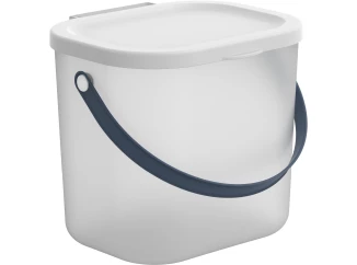 Dóza na prací prášok Albula 6 l, biela