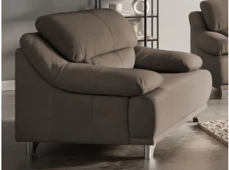 Kreslo Maranello, hnedo-béžová koža