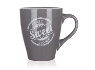 Hrnček Sweet Home 310 ml, šedý