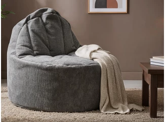 Sedací vak Rimo, dymovo šedá látka