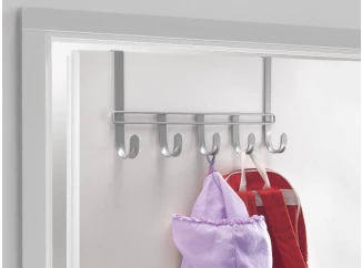 Závesná lišta na dvere Polytherm 38 cm, strieborná mat