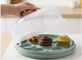 Dóza na tortu a muffiny Excellent 25x14 cm, mix farieb