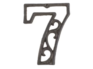 Domové  číslo 7, hnedá liatina