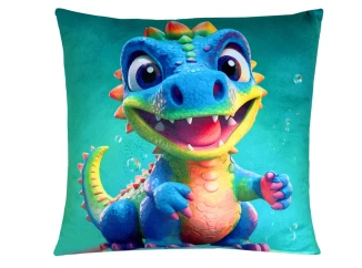Detský dekoračný vankúš Phantasy Dino, 35x35 cm