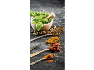 Obraz na plátne Korenie s bazalkou, 20x40 cm